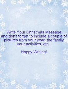 Writing A Christmas Letter